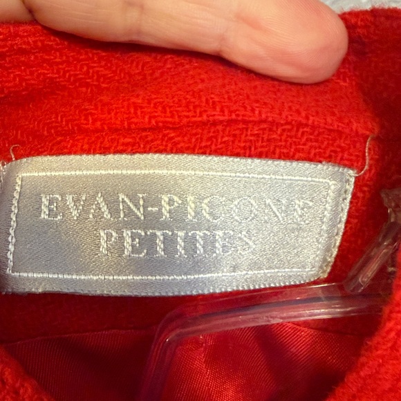Evan-Picone Petites red wool jacket - VINTAGE size 10 - Picture 2 of 16